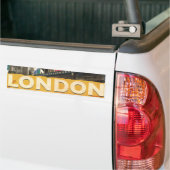 Oude Londense Poster Bumpersticker (Op Truck)