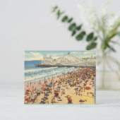 Oude Long Beach Californië Briefkaart (Staand voorkant)
