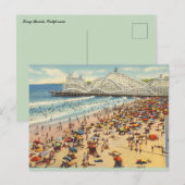 Oude Long Beach Californië Briefkaart (Voorkant / Achterkant)