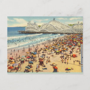 Oude Long Beach Californië Briefkaart