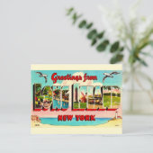 Oude Long Island-prentbriefkaart Briefkaart (Staand voorkant)