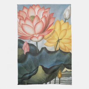 Oude Lotusbloemen, De Heilige Egyptische Boon Theedoek