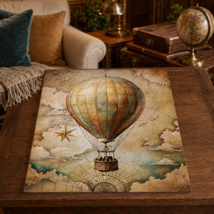 Oude Luchtballon Antieke Reis Legpuzzel