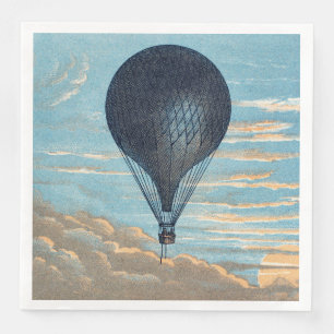 Oude Luchtballon Hemel Kinderkamer Kunst Servet