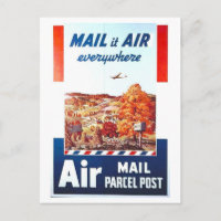 Oude Luchtpost Kantoor Advertentie