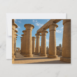 Oude Luxor Majestic Temple Briefkaart Art