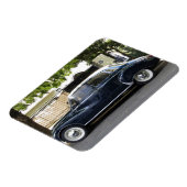 Oude, maar goed bewaarde Audi-auto. Magneet (Linkerzijde)