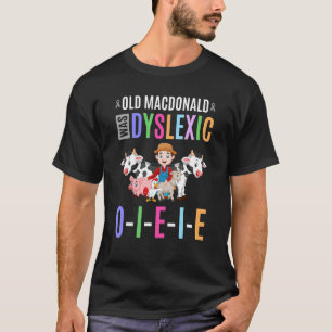 Oude MacDonald was dyslexie Kinder T-shirt