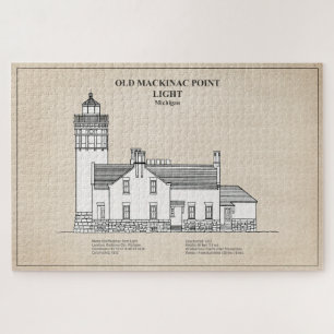 Oude Mackinac Point Light - Michigan - SBD Legpuzzel