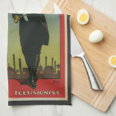 Oude Magie Poster, Brush de Grote Magiër Theedoek (Quarter Fold)