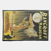 Oude Magie Poster, Magiër Bancroft en Leeuw Theedoek (Horizontaal)