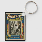 Oude Magie Poster, Thurston, De Grote Magiër Sleutelhanger (Achterkant)