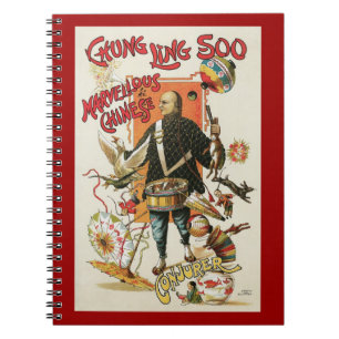 Oude Magieposter, Goochelaar Chung Ling Soo Notitieboek