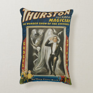 Oude Magieposter, Thurston, De Grote Magiër Accent Kussen
