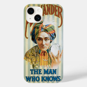 Oude Magische Poster, Alexander, de Man Die Weet Case-Mate iPhone 14 Hoesje