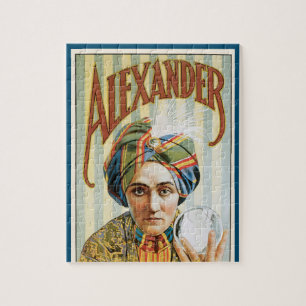 Oude Magische Poster, Alexander, de Man Die Weet Legpuzzel