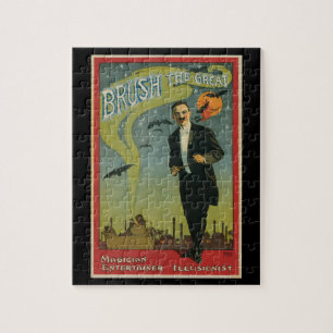 Oude Magische Poster, Brush de Grote Magiër Legpuzzel