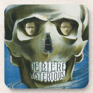 Oude Magische Poster, De Biere de Mysterieuze Drankjes Onderzetter