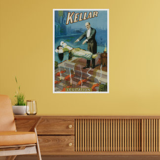 Oude magische poster, goochelaar Harry Kellar Poster