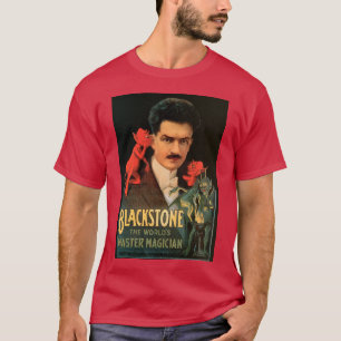 Oude magische poster, Grote Zwarte Steen tovenaar T-shirt
