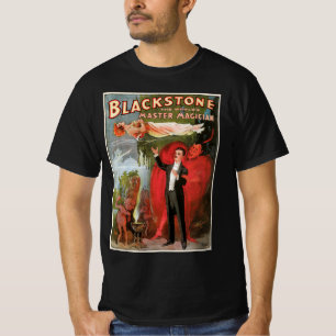 Oude magische poster, Grote Zwarte Steen tovenaar T-shirt