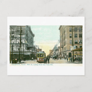 Oude Main Street, Houston, Texas Briefkaart