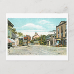Oude Main Street, Northfield, Vermont Briefkaart