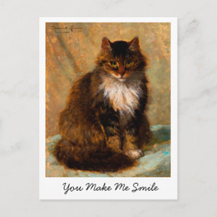 Oude Maine Coon Kat Je Maakt Me Glimlachen Briefkaart
