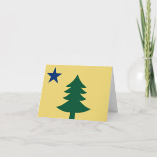 Oude Maine Flag Note Card Kaart