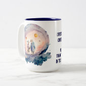 Oude man en vrouw Jubileum Mok Valentijnse (Voorkant links)