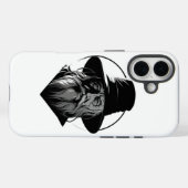 Oude man iPhone 16 hoesje (Achterkant (horizontaal))