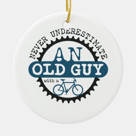 Oude man keramisch ornament (Voorkant)