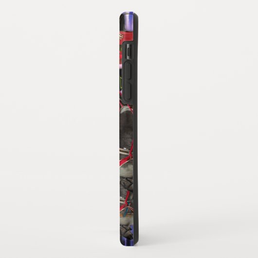 Oude Man kerstman en rendier Case-Mate iPhone Case (Achterkant/links)