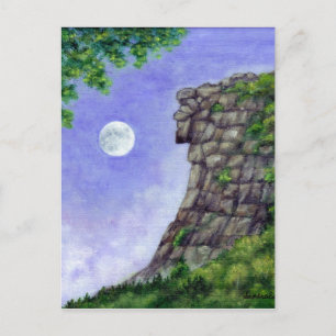 Oude Man van de mountain New Hampshire Post Card Briefkaart