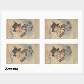 Oude Man was Ruw Ephemera Rechthoekige Sticker (Vel)