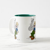 Oude Man Waving Beard Mok (Voorkant links)