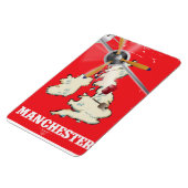 Oude Manchester Reisposter Magneet (Linkerzijde)