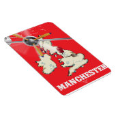 Oude Manchester Reisposter Magneet (Rechterzijde)