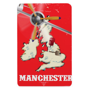Oude Manchester Reisposter Magneet