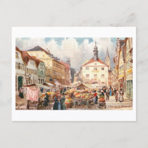 Oude Marktplaats Bad Kissingen Briefkaart