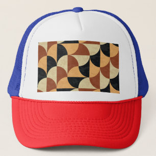 Oude marmeren vloer, geometrische naadloze textuur trucker pet
