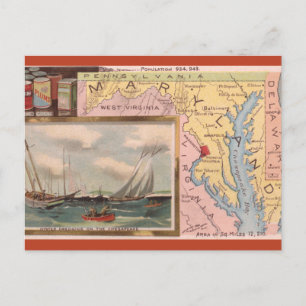Oude Maryland kaart