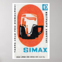 Oude Matchbox Koffiepot Print, Retro Keuken