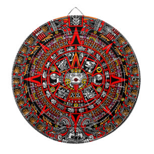 Oude Maya Azteekse Record van Dagen Dartboard Dartbord