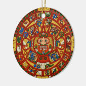 Oude Maya Azteekse symbool Keramisch Ornament (Links)