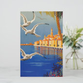 Oude Menton Cote D'azur Briefpapier (Staand voorkant)