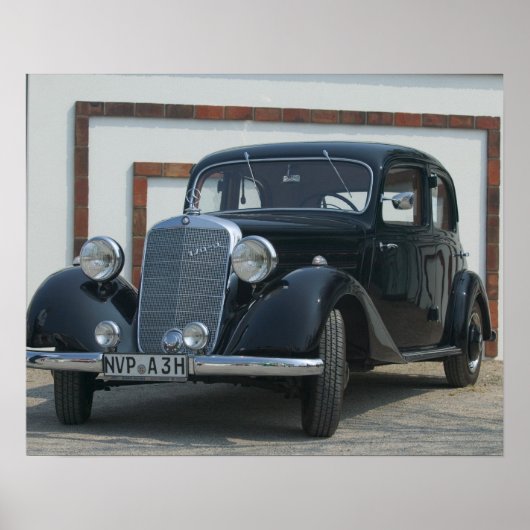 oude mercedes 3 poster (Voorkant)