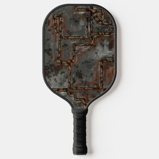 Oude metalen wand B Pickleball Paddle (Voorkant)