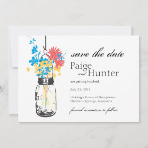 Oude Metselpot & Wilde Bloemen Bewaar de Datum Save The Date