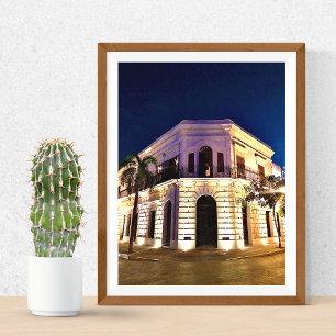 Oude Mexicaanse koloniale architectuur Poster